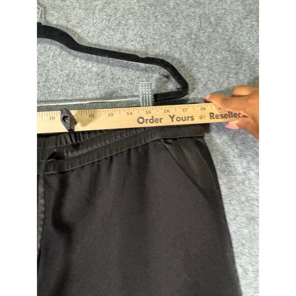 Ann Taylor pants Women 12 Black Ankle Pull‎ On Stretch Tapered Career Office - Picture 3 of 7